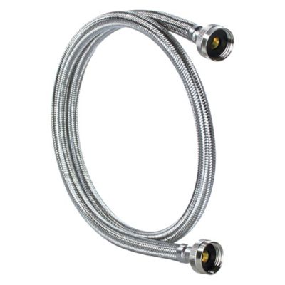 Image showing 7 th Certified Appliance Accessories 5 ft. Braided Stainless Steel Washing Machine Hose