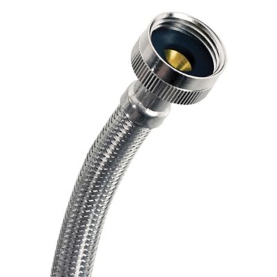 Image showing 8 th Certified Appliance Accessories 5 ft. Braided Stainless Steel Washing Machine Hose