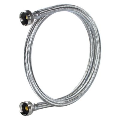 Image showing  6 ft. Braided Stainless Steel Washing Machine Hose
