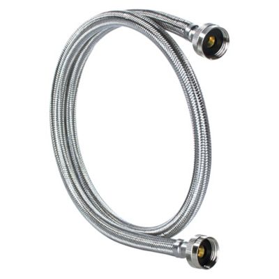 Image showing 7 th Certified Appliance Accessories 6 ft. Braided Stainless Steel Washing Machine Hose