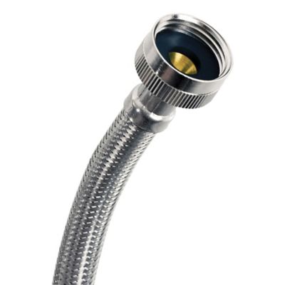 Image showing 8 th Certified Appliance Accessories 6 ft. Braided Stainless Steel Washing Machine Hose