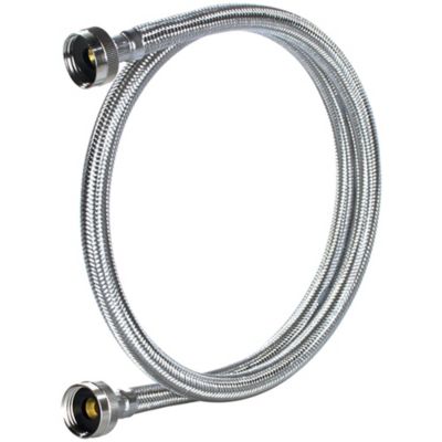 Image showing  6 ft. Braided Stainless Steel Washing Machine Hoses, 2-Pack, WM72SS2PK