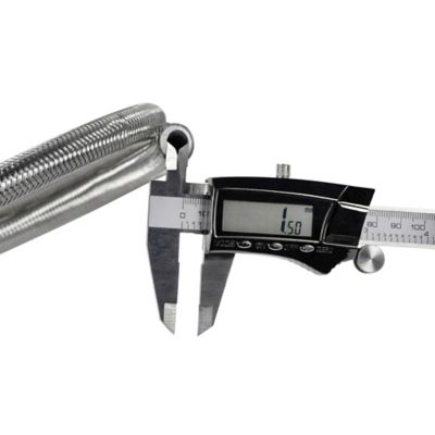 Image showing  6 ft. Braided Stainless Steel Washing Machine Hose with Elbow