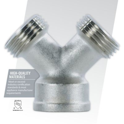 Image showing  3/4 in. FGH x 3/4 in. MGH x 3/4 in. MGH Y-Fitting