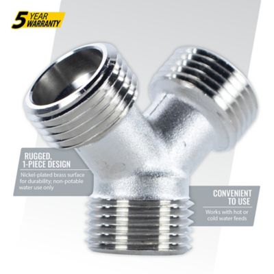 Image showing  3/4 in. MGH x 3/4 in. MGH x 3/4 in. MGH Y-Fitting