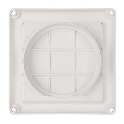 Image showing  4 in. Supurr-Vent Replacement Louvered Vent Hood, White