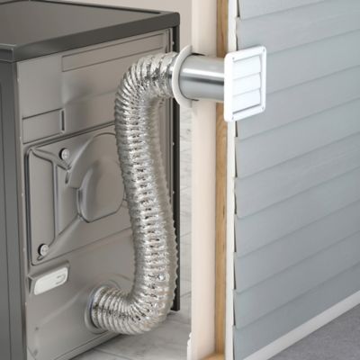 Image showing 5 th Deflecto 4 in. Supurr-Vent Replacement Louvered Vent Hood, White