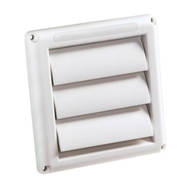Image showing 8 th Deflecto 4 in. Supurr-Vent Replacement Louvered Vent Hood, White