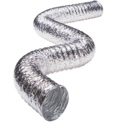 Image showing  5 ft. 3-Ply 4 in. Class 1 Flexible Aluminum Duct with Spring Clamps