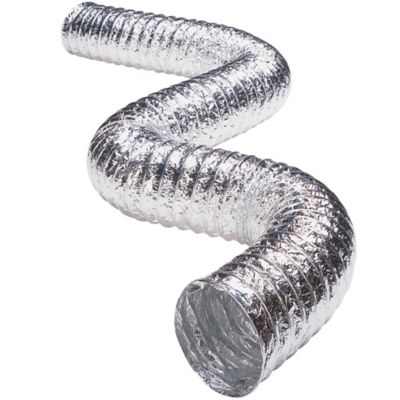 Image showing  5 ft. 3-Ply 4 in. Class 1 Flexible Aluminum Duct with Spring Clamps