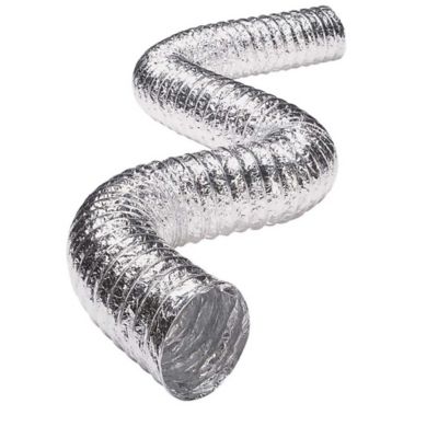 Image showing  4 in. x 5 ft. Supurr-Flex 5-Ply Aluminum Flexible Dryer Vent Transition Duct, UL Listed