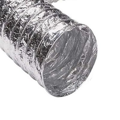 Image showing  4 in. x 5 ft. Supurr-Flex 5-Ply Aluminum Flexible Dryer Vent Transition Duct, UL Listed