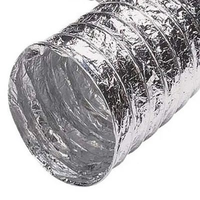 Image showing  4 in. x 5 ft. Supurr-Flex 5-Ply Aluminum Flexible Dryer Vent Transition Duct, UL Listed