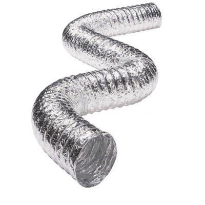 Image showing  4 in. x 5 ft. Supurr-Flex Multilayered Flexible Aluminum Duct with Metal Spring Clamps