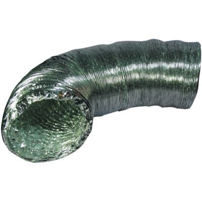 Deflecto 4 in. x 8 ft. Supurr-Flex 5-Ply Aluminum Flexible Dryer Vent Transition Duct, UL Listed