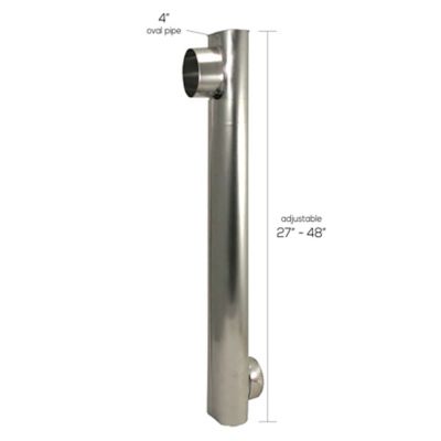 Image showing  27 in.-48 in. Skinny Duct Telescoping Aluminum Dryer Vent