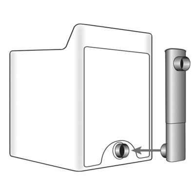 Image showing 6 th Deflecto 27 in.-48 in. Skinny Duct Telescoping Aluminum Dryer Vent