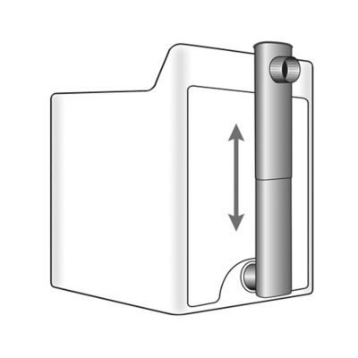 Image showing 7 th Deflecto 27 in.-48 in. Skinny Duct Telescoping Aluminum Dryer Vent