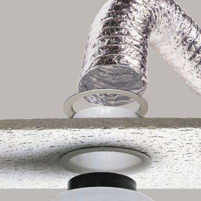 Image showing 5 th Deflecto 4 in. x 25 ft. Supurr-Flex 5-Ply Aluminum Flexible Dryer Vent Transition Duct