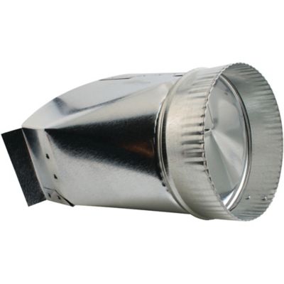 Image showing 6 th Deflecto 6 in. Galvanized Rectangular to Round Transition