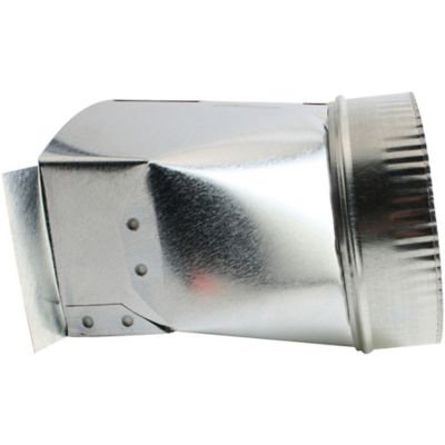 Image showing 7 th Deflecto 6 in. Galvanized Rectangular to Round Transition