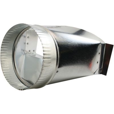 Image showing 8 th Deflecto 6 in. Galvanized Rectangular to Round Transition