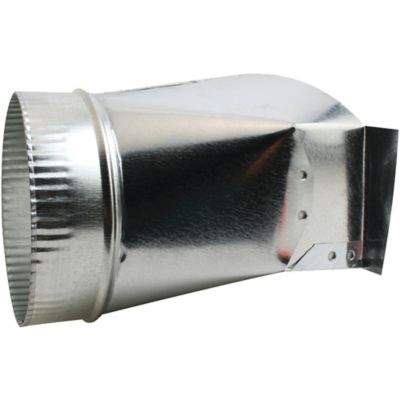 Image showing 9 th Deflecto 6 in. Galvanized Rectangular to Round Transition