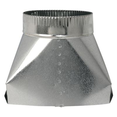 Image showing 5 th Deflecto 7 in. Galvanized Rectangular to Round Transition