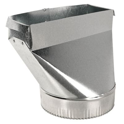 Image showing 9 th Deflecto 7 in. Galvanized Rectangular to Round Transition