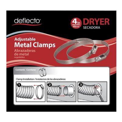 Image showing  4 in. Worm Drive Clamps, 2-Pack