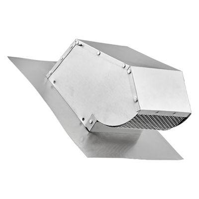 Lambro 4 in. Aluminum Exhaust Roof Vent Cap with Screen, Damper and Collar, 109R