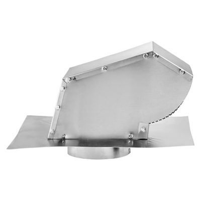 Image showing  4 in. Aluminum Exhaust Roof Vent Cap with Screen, Damper and Collar, 109R