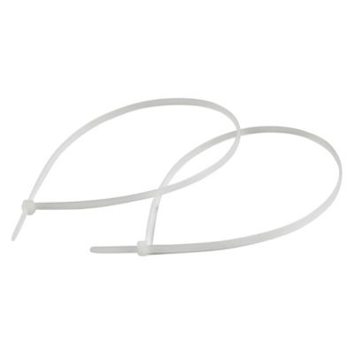 Image showing  4 in. x 8 ft. Flexible White Vinyl Duct with Clamps