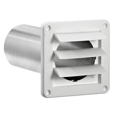 Image showing  4 in. Plastic Louvered Vent, White