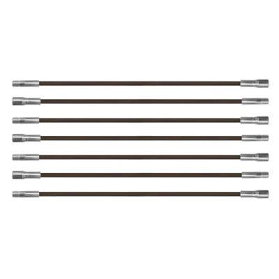 Chromex 7-Piece 21 ft. Fiberglass Chimney Brush Rods with 1/4 in. NPT Fittings
