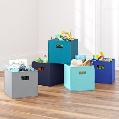 Image showing 6 th RiverRidge Home Kids Fabric Collapsible Storage Cube Organizers - 2 pk., 02-057