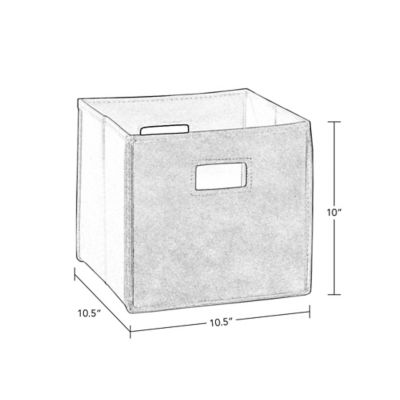 Image showing 4 th RiverRidge Home Kids Fabric Collapsible Storage Cube Organizers - 2 pk., 02-059