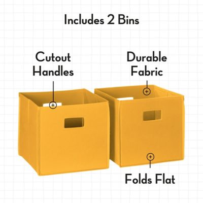 Image showing  Kids Fabric Collapsible Storage Cube Organizers - 2 pk., 02-061