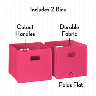 Image showing  Kids Fabric Collapsible Storage Cube Organizers - 2 pk., 02-097
