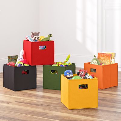 Image showing  Kids Fabric Collapsible Storage Cube Organizers - 2 pk., 02-160