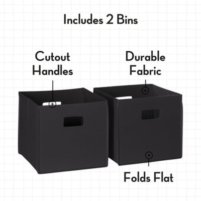 Image showing  Kids Fabric Collapsible Storage Cube Organizers - 2 pk., 02-160