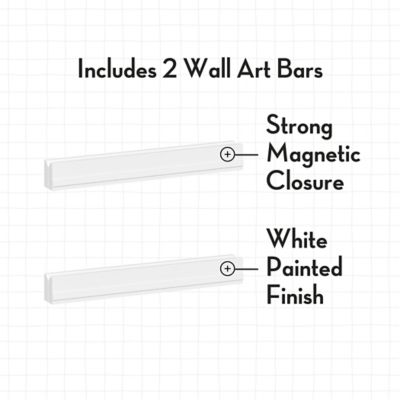 Image showing  Kids 2pc Magnetic Art Display Bar