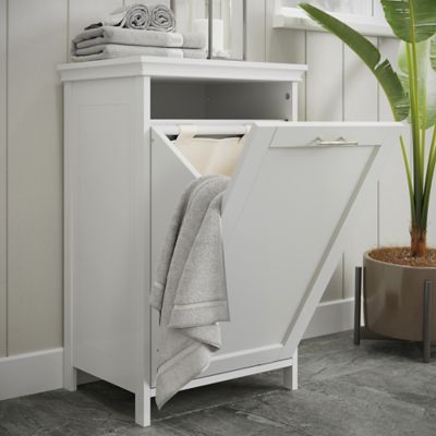 Image showing  Somerset Tilt-Out Laundry Hamper Cabinet with Removable Cloth Storage Bag