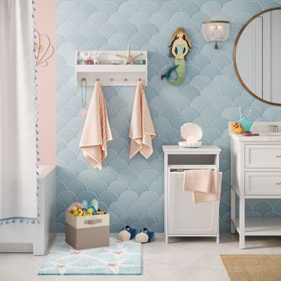 Image showing 6 th RiverRidge Home Somerset Tilt-Out Laundry Hamper Cabinet with Removable Cloth Storage Bag