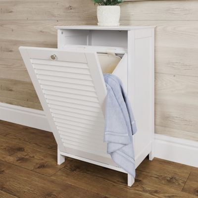 Image showing  Ellsworth Tilt-Out Laundry Hamper Cabinet with Removable Cloth Storage Bag