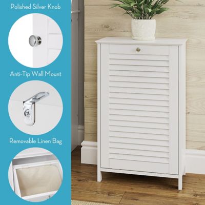 Image showing  Ellsworth Tilt-Out Laundry Hamper Cabinet with Removable Cloth Storage Bag