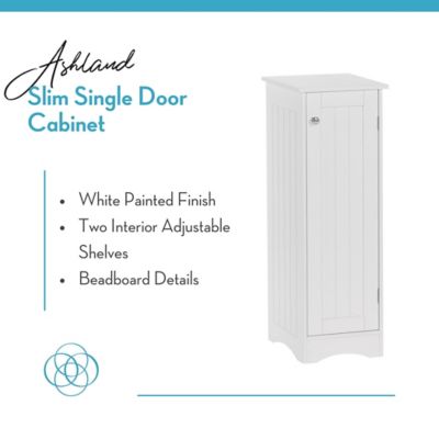Image showing  1-Door Ashland Narrow Bathroom and Laundry Storage Cabinet