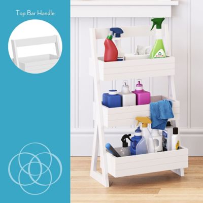 Image showing  Home Lightweight Portable 3-Shelf Storage Caddy Organizer