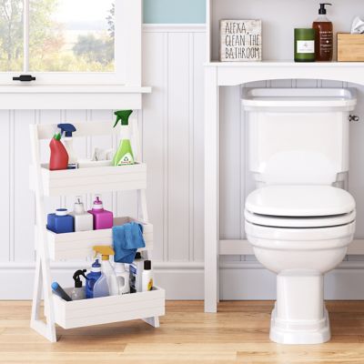 Image showing 7 th RiverRidge Home Home Lightweight Portable 3-Shelf Storage Caddy Organizer