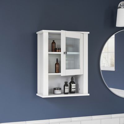 Image showing  Prescott Single Door Bathroom and Laundry Wall Mount Storage Medicine Cabinet